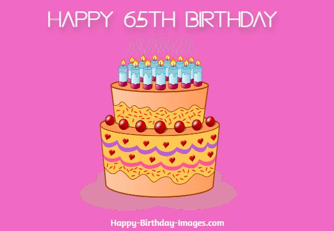 happy 65th birthday cake images
